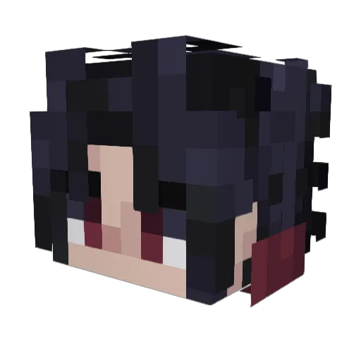 Crwnel Minecraft avatar head, 3D render