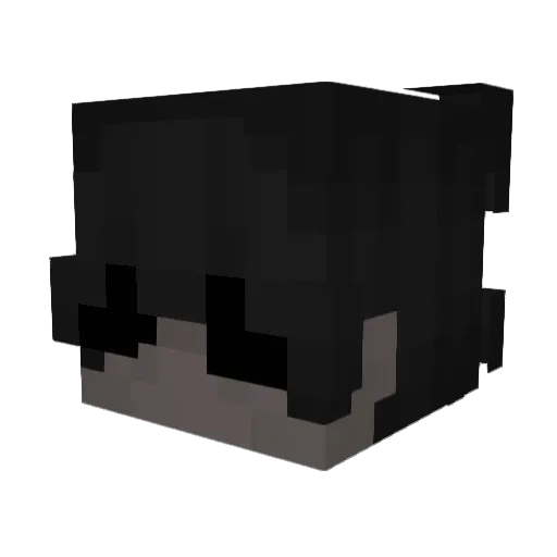 CrxkEd_ Minecraft avatar head, 3D render