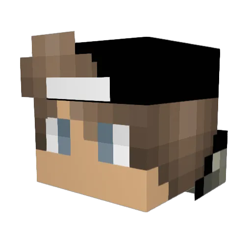 Crxm__ Minecraft avatar head, 3D render