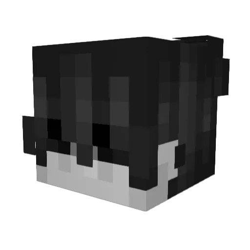 Crxnkfire Minecraft avatar head, 3D render
