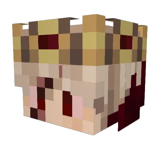 Crxs_Apex Minecraft avatar head, 3D render