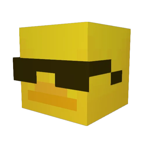 Crxy3Z Minecraft avatar head, 3D render