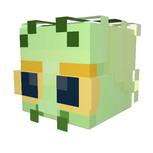 Cry0genesis Minecraft avatar head, 3D render