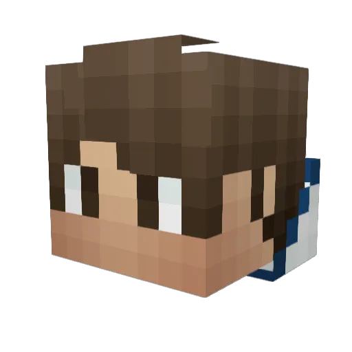 Cry0nide Minecraft avatar head, 3D render