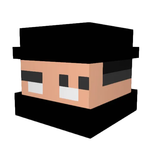 Cry4aLT Minecraft avatar head, 3D render