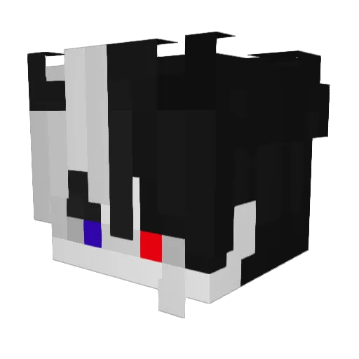 CryBabyRIP Minecraft avatar head, 3D render