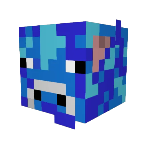 CryCasher2 Minecraft avatar head, 3D render