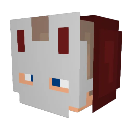 CryFinder Minecraft avatar head, 3D render
