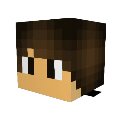 CryFogg Minecraft avatar head, 3D render