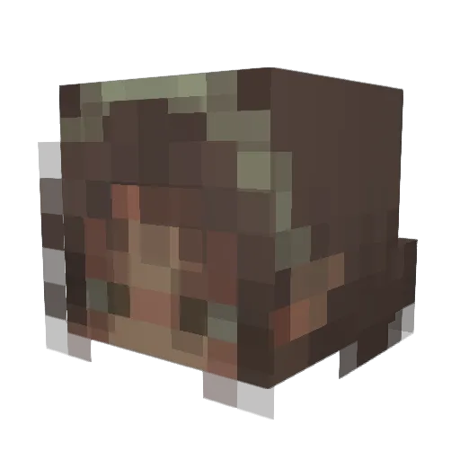 CryIzFree Minecraft avatar head, 3D render