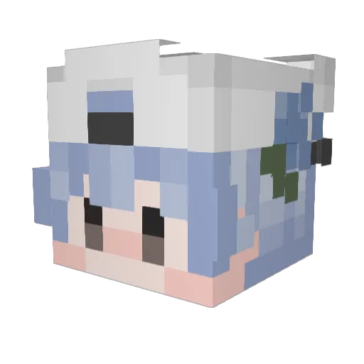 CryPcTi Minecraft avatar head, 3D render