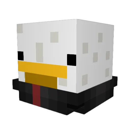 CrySoul Minecraft avatar head, 3D render
