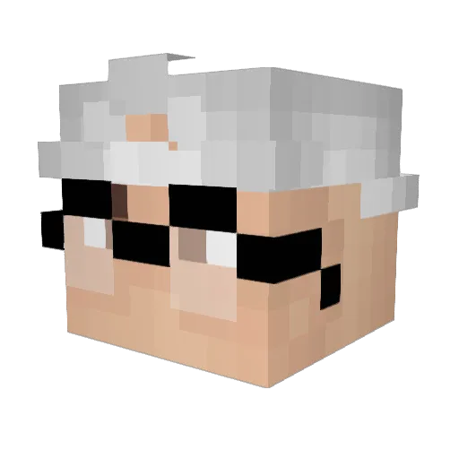 CryT3xx Minecraft avatar head, 3D render