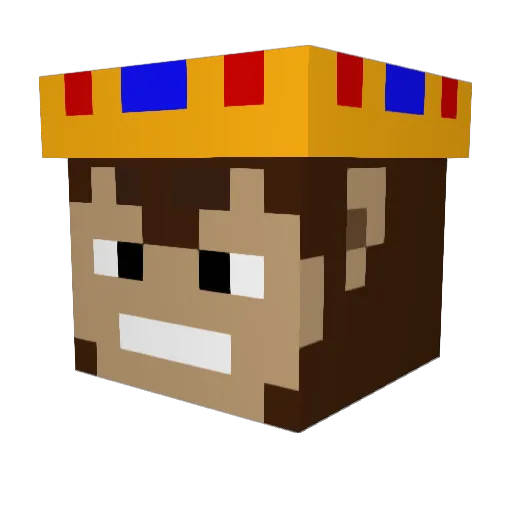 CryTek9 Minecraft avatar head, 3D render