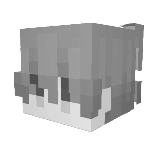 Cry_Pazzo Minecraft avatar head, 3D render