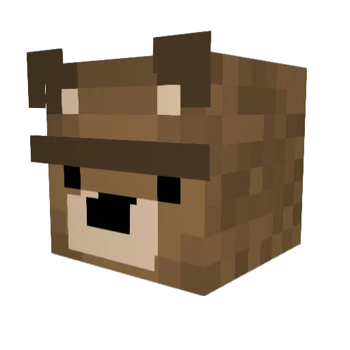 Crybaby02 Minecraft avatar head, 3D render
