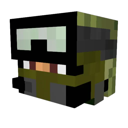 CrycoreJonny Minecraft avatar head, 3D render