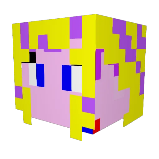 Cryghast Minecraft avatar head, 3D render