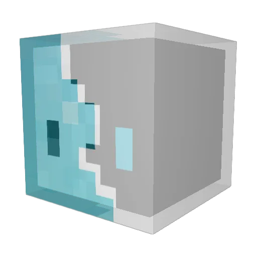 Cryhoo Minecraft avatar head, 3D render