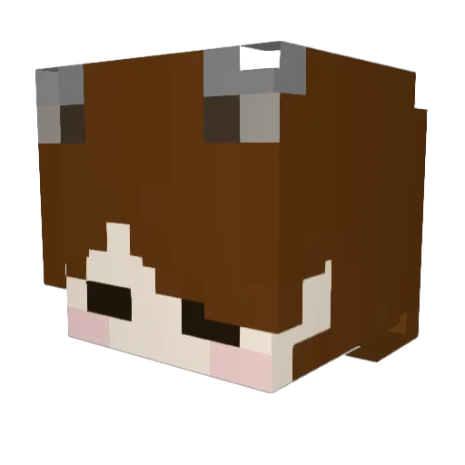 Cryhxlic Minecraft avatar head, 3D render