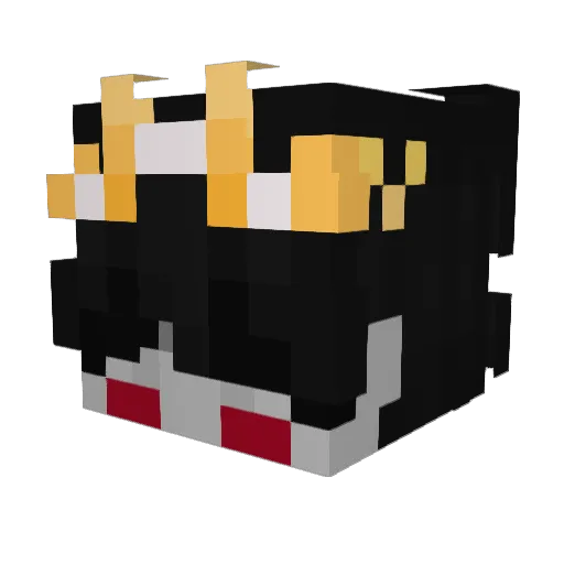 CryingBlood Minecraft avatar head, 3D render