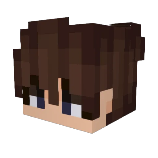 Crylixxx Minecraft avatar head, 3D render