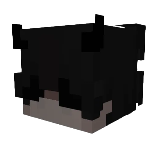 Crymew Minecraft avatar head, 3D render