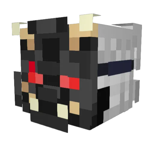 Crynix_ Minecraft avatar head, 3D render