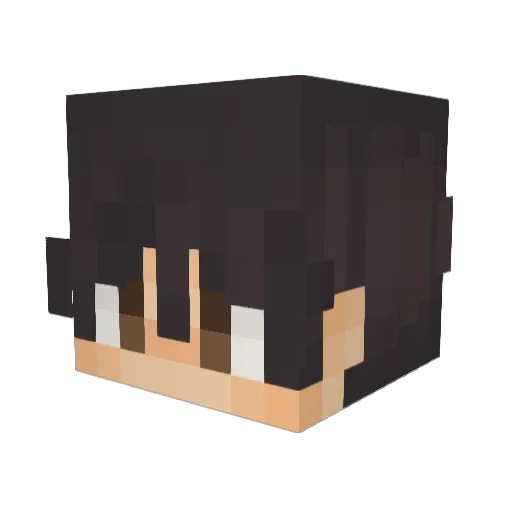 Crynofab Minecraft avatar head, 3D render