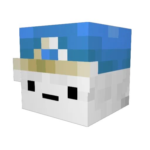 CryoBladez Minecraft avatar head, 3D render