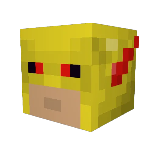 CryoLennox Minecraft avatar head, 3D render