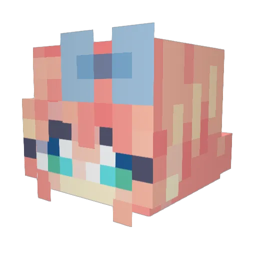 CryoMC Minecraft avatar head, 3D render
