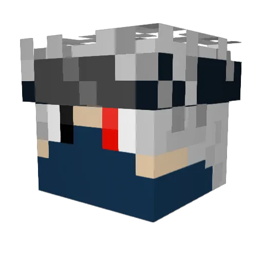 CryoNex1 Minecraft avatar head, 3D render