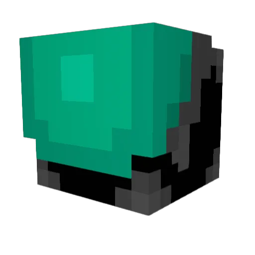 CryoRadiation Minecraft avatar head, 3D render