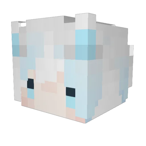 Cryo_135 Minecraft avatar head, 3D render
