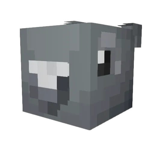 Cryoaxe Minecraft avatar head, 3D render