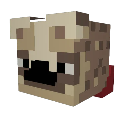 Cryocaustic_ Minecraft avatar head, 3D render