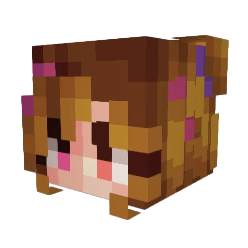 Cryocrat Minecraft avatar head, 3D render