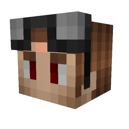 Cryodor Minecraft avatar head, 3D render