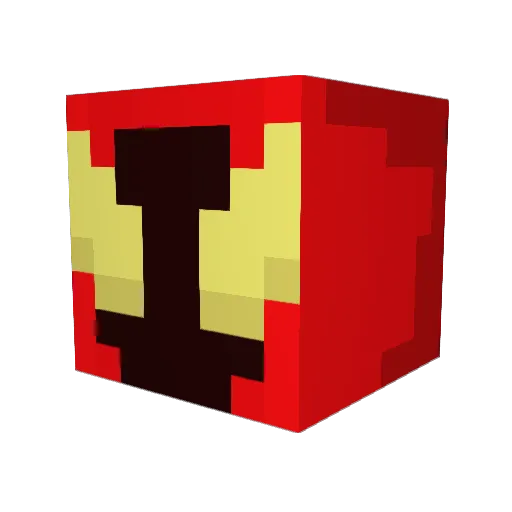 Cryoflame3 Minecraft avatar head, 3D render
