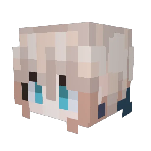 CryosisCraft Minecraft avatar head, 3D render