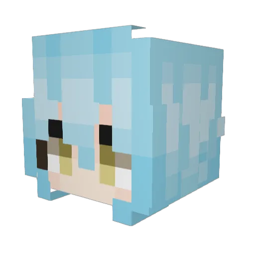 CryoticKitteh Minecraft avatar head, 3D render