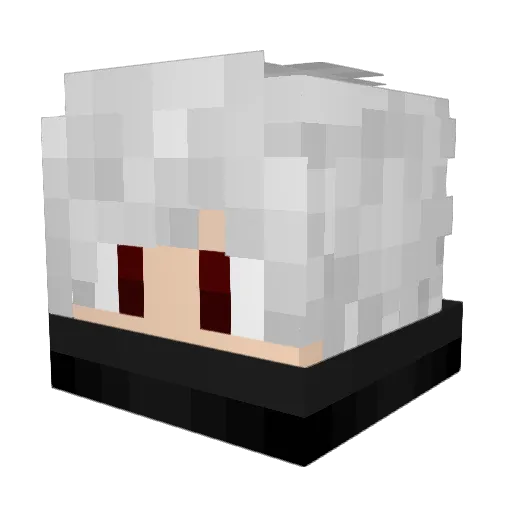 Cryotrix Minecraft avatar head, 3D render