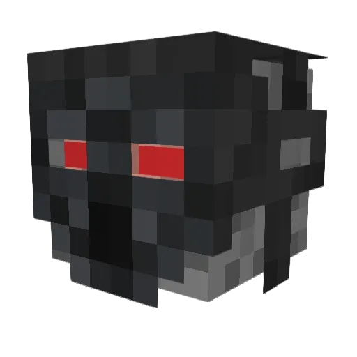 Cryouth Minecraft avatar head, 3D render