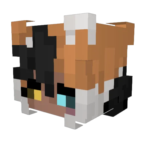 Cryozeraph Minecraft avatar head, 3D render