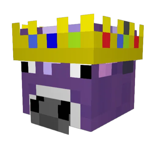 Crype Minecraft avatar head, 3D render