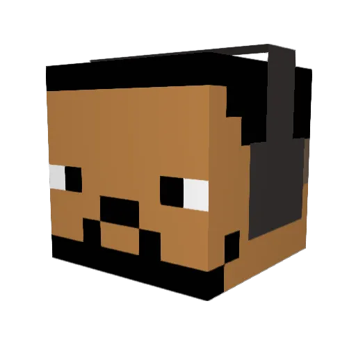 Crypex04 Minecraft avatar head, 3D render