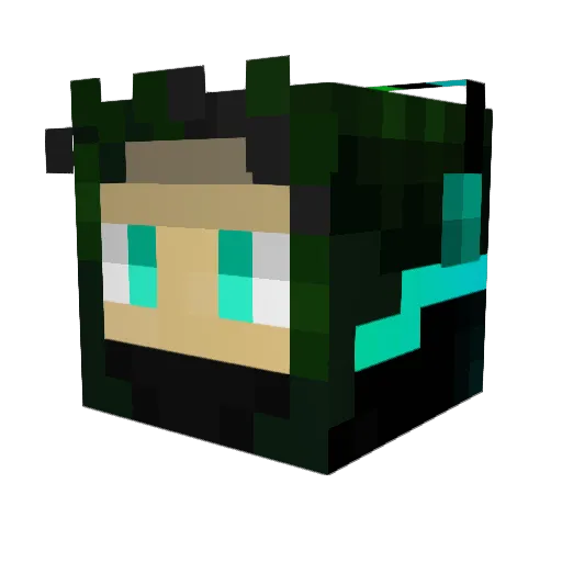 Cryphi142 Minecraft avatar head, 3D render