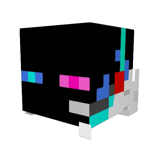 Crypix_ Minecraft avatar head, 3D render