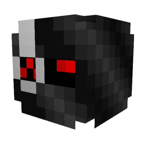 Crypptor Minecraft avatar head, 3D render